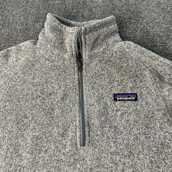 Patagonia Better Sweater Quarter Zip Fleece Gray Women Medium Fall Winter Comfy - Picture 3 of 14